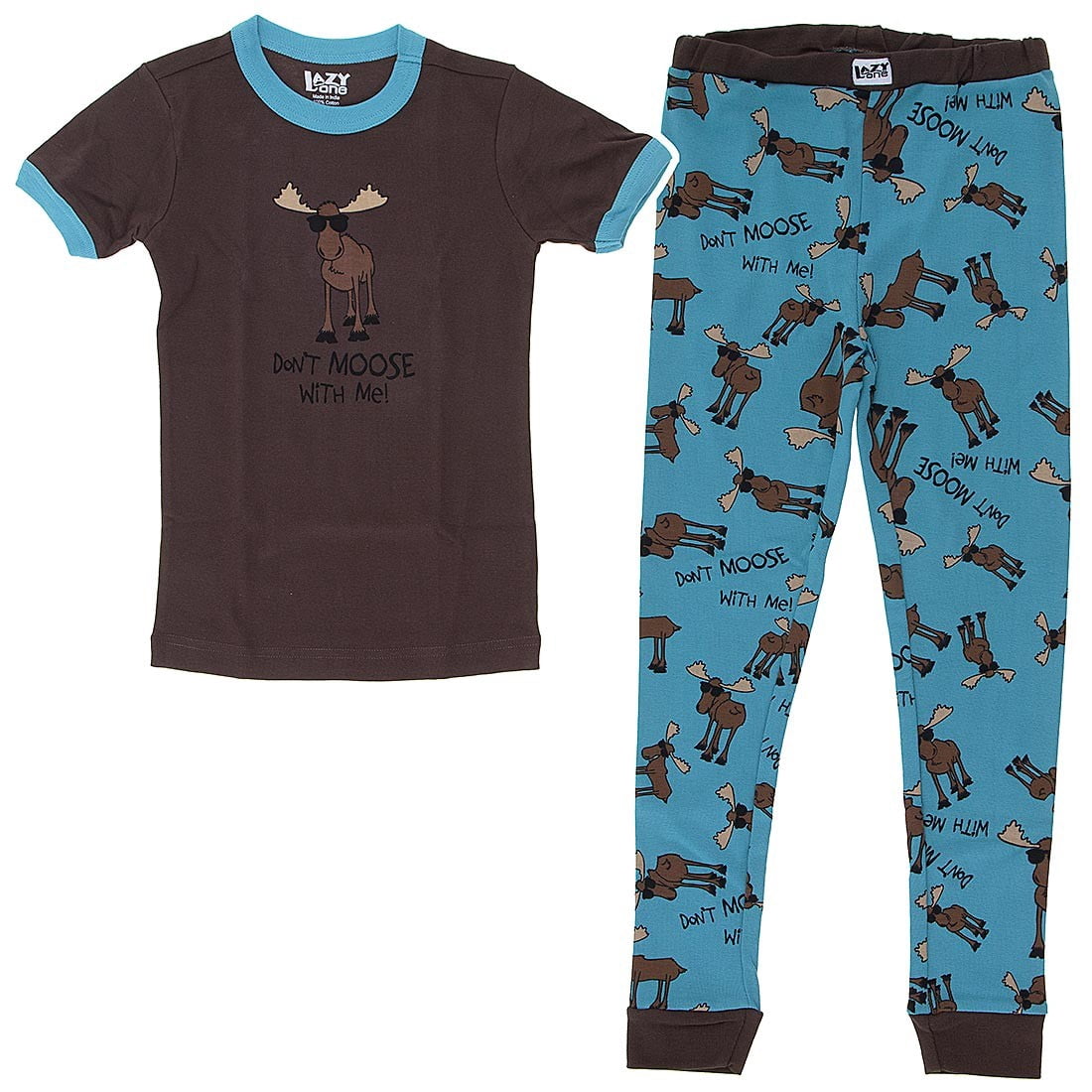 Lazy One Don't Moose with Me Short Sleeved Cotton Boys