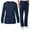126#Navy, variant on Women's Scrubs Healthcare Top,Long Sleeved Pants Sets with Pockets Blue 2XL