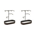 thumbnail image 1 of Dalazy Jewelry Organizer Stand Tray Display Rack Rings for Black Marbling 20 x 10 x 21cm 2Set, 1 of 6