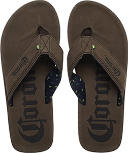 Corona Men's Faux Leather Flip-Flops 
