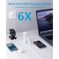 thumbnail image 2 of Glaciersei Multi Usb Charger. 6-Port Usb Tower Charging Station, 2 of 5