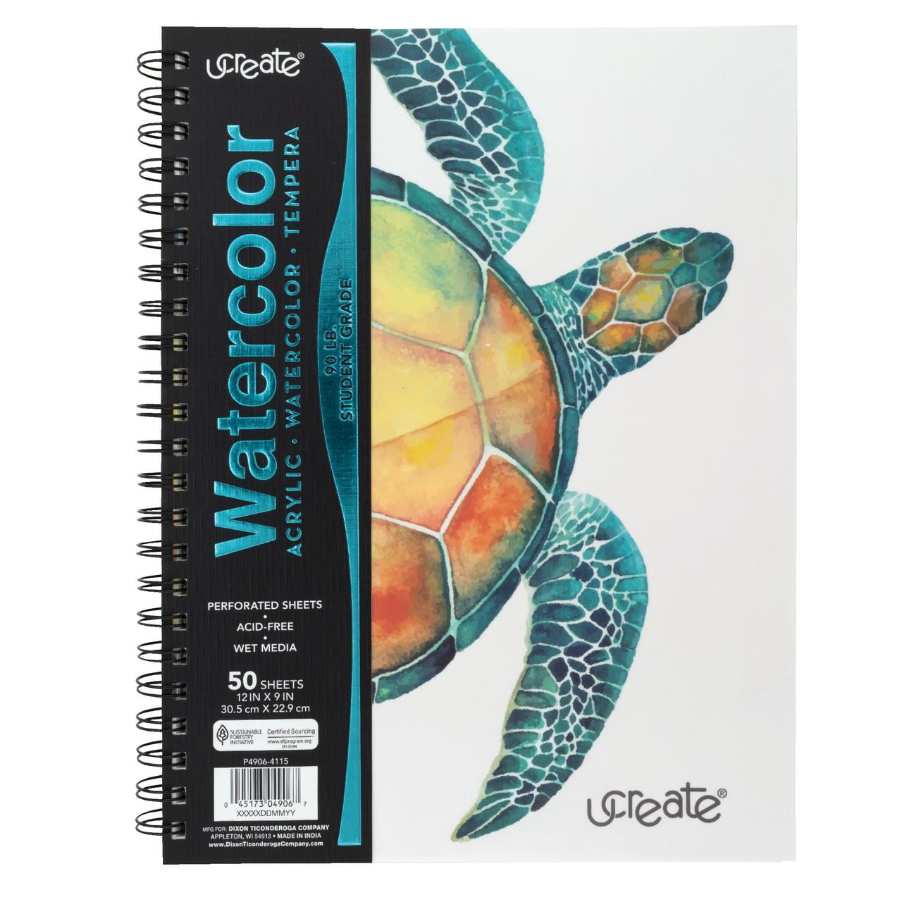 Ucreate Watercolor Sketch Book 12' x 9'