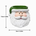 thumbnail image 2 of Christmas Santa Head Planter Indoor Small Plant Pot Festive Christmas Decoration Resin Storage Decor for Home Holiday Display, 2 of 3