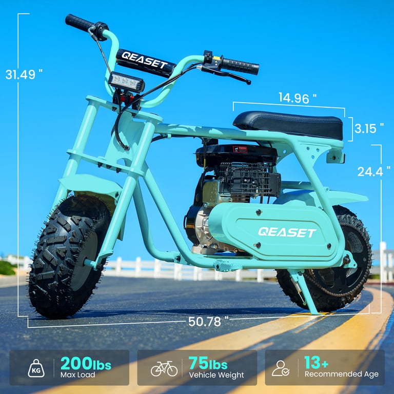 QEASET MB001 Gas Powered Mini Dirt Bike 99CC for Teens and Adults