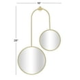 thumbnail image 3 of CosmoLiving by Cosmopolitan 18" x 28" Gold Wall Mirror, 3 of 7