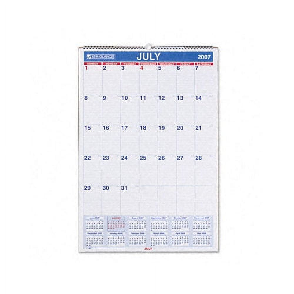 At A Glance AAGPM1428 Horizontal Wall Calendar 3Months,, 46 OFF
