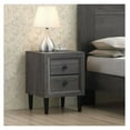 thumbnail image 2 of Yunken Multipurpose Retro Bedside Nightstand with 2 Drawers, Vintage Storage Table with Metal Frame and Handle, 2 of 9