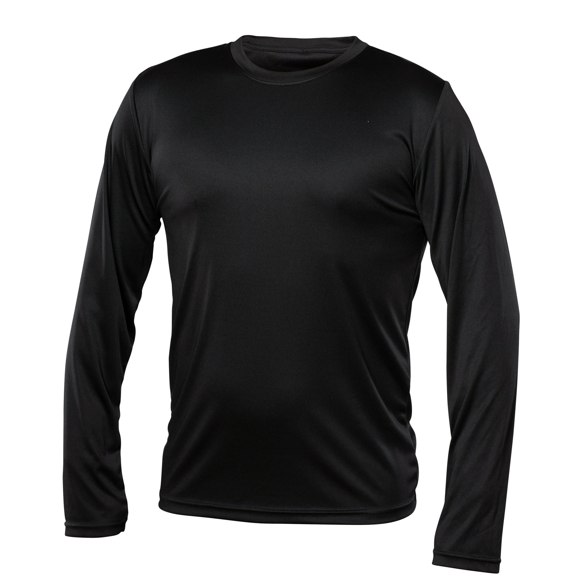Blank Activewear Pack of 2 Men's Long Sleeve T-Shirt, Quick Dry Performance fabric