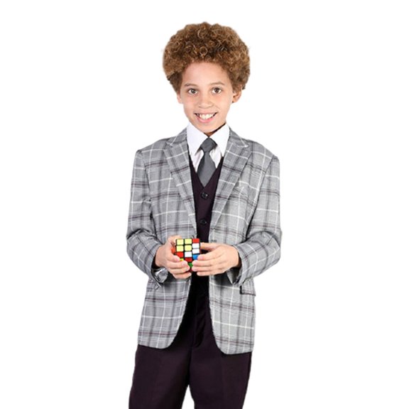 B-103 Eggplant 3pc Compose Suit with Vest By Alberto Nardoni Brand Designer