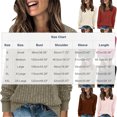 thumbnail image 4 of Otntypg Fall Sweaters for Women Lightweight Casual Striped Color Block V Neck Long Sleeve Ribbed Knit Tunic Shirts Loose Fit Dressy Sweater Tops Fashion 2025 Work Outfits Black XXL, 4 of 8