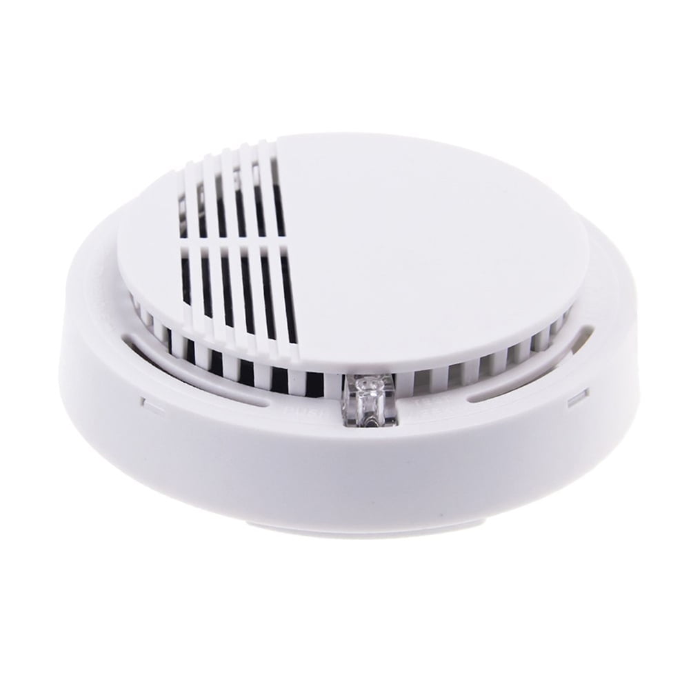 2pcs SS168 Smoke Alarm 85dB/m Beeping With Fire Alarm Warning and Photoelectric Sensor Battery