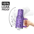 thumbnail image 3 of Leopard Print 40oz Tumbler– Stainless Steel Insulated Tumbler with Handle and Straw, Large Capacity Travel Cup for Hot & Cold Drinks, 3 of 6