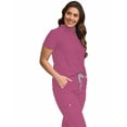 thumbnail image 5 of Green Town Scrubs for Women Scrub Set - Slim Fit Jogger Pant and Mandarin Collar Tuck-In Top, Easy Care Uniform, 5 of 8