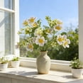 thumbnail image 2 of Fake Flowers-11.4" Pansy Small Wild Flower Artificial Plants Outdoor Plastic Flowers for Home Wedding Kitchen Garden Table Centerpieces Indoor Outdoor Decor, 2 of 6