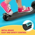 Kick Scooter for Boys Girls Toddlers, 4 Adjustable Height, AEBC9