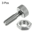 thumbnail image 3 of Uxcell 3pcs Spring Plunger M6x1 Thread Size Pin Dia.3mm Knurled Handle Lock Out Pin, 3 of 7
