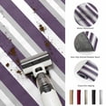 thumbnail image 5 of Large Area Rugs 8'x10', Purple Grey Stripe Carpet Runner Indoor Outdoor Rugs Home Decor Aesthetic, Minimalist Farmhouse Striped Non Slip Mats Washable Accent Rug for Living Room Bedroom, 5 of 8