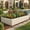 Cream White, variant on Uforic 8x4x2ft Large 9 in 1 Galvanized Metal Raised Garden Bed Kit with Gloves, Support Rod & Safety Rubber, Outdoor Above Ground Planters for Plants Vegetables Flowers, Cream White