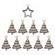thumbnail image 2 of Dijes de árbol de Navidad XCF 10 piezas para hacer pulseras y joyas, 2 of 2