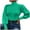 Green, variant on VEKDONE Fall Winter Turtleneck Sweaters for Women Lantern Long Sleeve Ribbed Knitted Slim Fit Pullover Sweater Tops