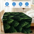 thumbnail image 4 of Green Forest Cooling Blanket, Lightweight Breathable Summer Throw Blanket with Double Sided Cold Effect, Pine Trees Modern Mysterious Art Picnic Beach Blankets Bed Sheet for Hot Sleepers 40"x60", 4 of 8
