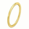 thumbnail image 3 of Bague Polie Plaquée Or en Argent Sterling Stackable Expressions Taille 5, 3 of 3