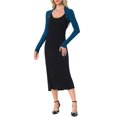 thumbnail image 2 of INSPIRE CHIC Women's Halloween Bolero Shrugs Long Sleeves Open Front Cotton Knit Crop Shrugs Sea Blue XS, 2 of 6