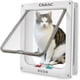 thumbnail image 1 of Puerta para gatos grande para exteriores, tamaño 28 x 249 cm, puerta grande para gatos con cierre de 4 vías, puerta para gatos resistente a la intemperie para mascotas con una circunferencia <63 cm, 1 of 6