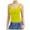 Yellow, variant on Basic Camisole For Women Tanks Tops Solid Color Square Neck Double Lined Clothes Outfits 2025