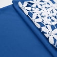 thumbnail image 5 of Minjewel Capri Pants for Women - Summer Solid Lace Trim Simple Base Layer Yoga Cropped Pants - Wearable as Outside Bottoms,Blue S, 5 of 6