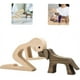 thumbnail image 2 of Decoración familiar para cachorros para hombres, tallado en madera para perros, artesanías, decoración de escritorio, decoración del hogar oso de fresa Electrónica, 2 of 4