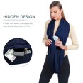 thumbnail image 3 of Pocket Scarf - Infinity Scarf with Hidden Pocket For Women Winter Warm Infinity Scarves Wrap, 3 of 7