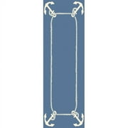 Somerset Bay Boardwalk Slate Coastal Area Rug