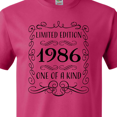 thumbnail image 4 of Inktastic Limited Edition 1986 One of a Kind T-Shirt, 4 of 5