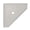 Gray Matte, variant on Questech Decor Shower Shelf, 8" Geo Flatback, Gray Matte