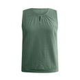 thumbnail image 5 of DuoJiaJ Ladies Fashion Casual Court Lock Round Neck Sleeveless Vest T Shirt Top 1 Women’s Cami Tanks, 5 of 5