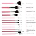 thumbnail image 2 of SHARE SUNSHINE Makeup Brush Pink 12pcs Set Premium Synthetic Brush with Box, 2 of 6