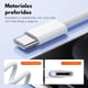 thumbnail image 4 of Cable Usb Tipo C 2 Metros 240w Trenzado Para Macbook Pro Air Blanco, 4 of 7