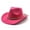 Hot Pink, variant on BRICH Western Cowboy Hat for Women and Men Unisex Big Wide Brim Felt Hats for Cowboys and Cowgirls White One Size