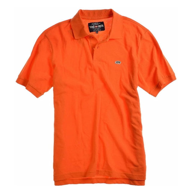 Ecko Unltd. Wallburner Polo de Rugby Uni pour Hommes, Orange, Petit
