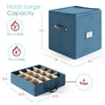 thumbnail image 4 of Hearth & Harbor Small Christmas Ornament Storage Box - Fits up to 64 Holiday Ornaments, 4 of 6