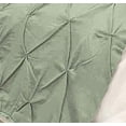 thumbnail image 4 of Bed Runner Set 100% Cotton 800 TC 3 Piece Pinch Pleated Bed Runner Set, Decorative Bed Scarf, 3 Pinch Pleated Bed Runner Set and 2 Pillow Shams (King Size, Moss), 4 of 4