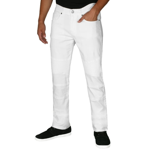 9 Crowns - RD Men's Moto Slim Stretch Denim Jeans ...