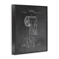 thumbnail image 2 of Stupell Industries Cottage Vintage Toilet Paper Patent Figure Diagram Distressed Grey Black Framed Giclee Art, 11 x 14, by Daniel Sproul, 2 of 7