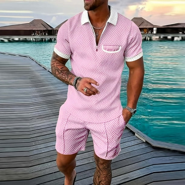 WILLBEST Pantalones Cortos de Lino para Hombre, de Moda de Primavera/Verano, de Color Liso, con Botones, Informales, Transpirables, de Pierna Recta, para Uso Diario