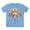 Carolina Blue, variant on Fan shirt, Shirt with Fan, Tee Shirt with Antique Fan
