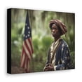 thumbnail image 2 of "Patriotic Presence: Forest Encounter with American Costume" - Canvas Gallery Wrap, 2 of 2