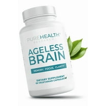 Ageless Brain Memory Supplements for Adults, Nootropic Brain Supplement, Brain Health Supplements for Adults with Vitamin B6, Alpha GPC, Bacopa Monnieri by PureHealth Research