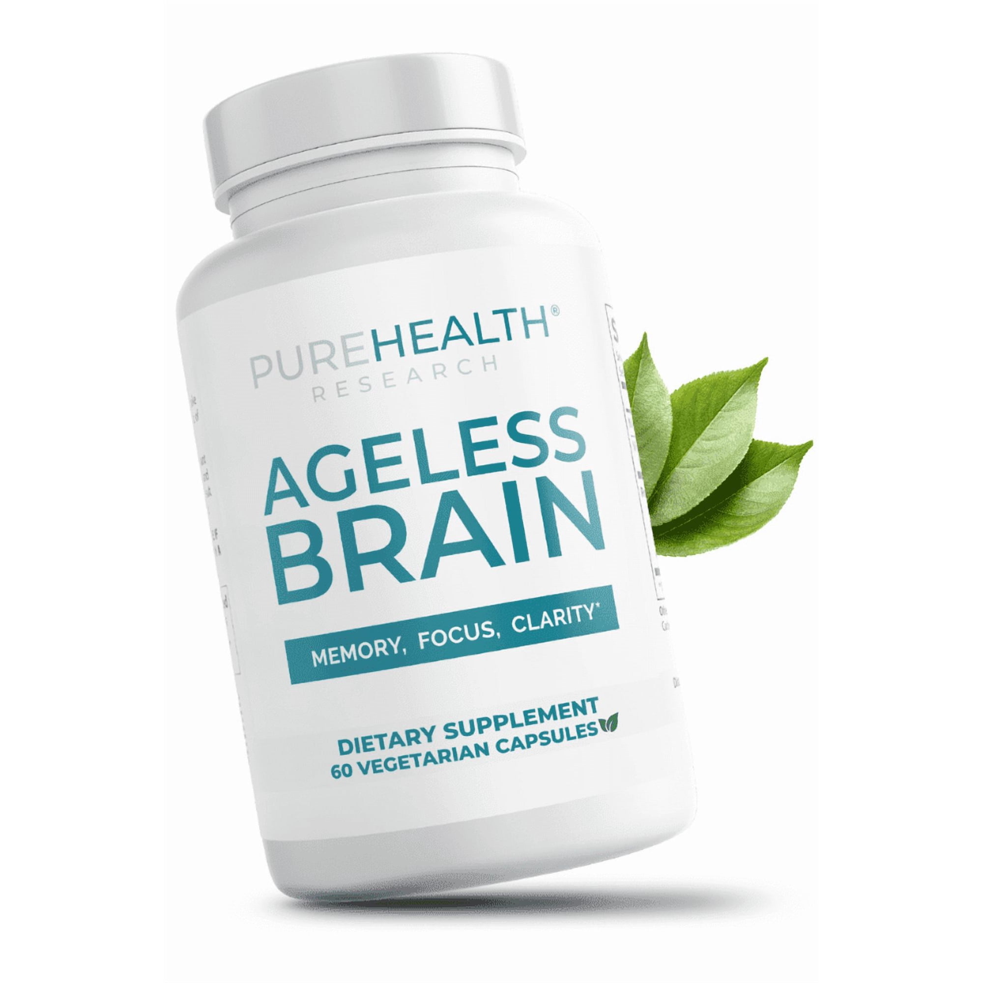 PureHealth Research Ageless Brain - Supplements for Memory and Focus