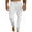 White, variant on lmcalzta Pants for Men Drawstring Elastic Relaxed Fitted Fall Beach Trousers with Pockets Casual Vacation Lightweight Pants